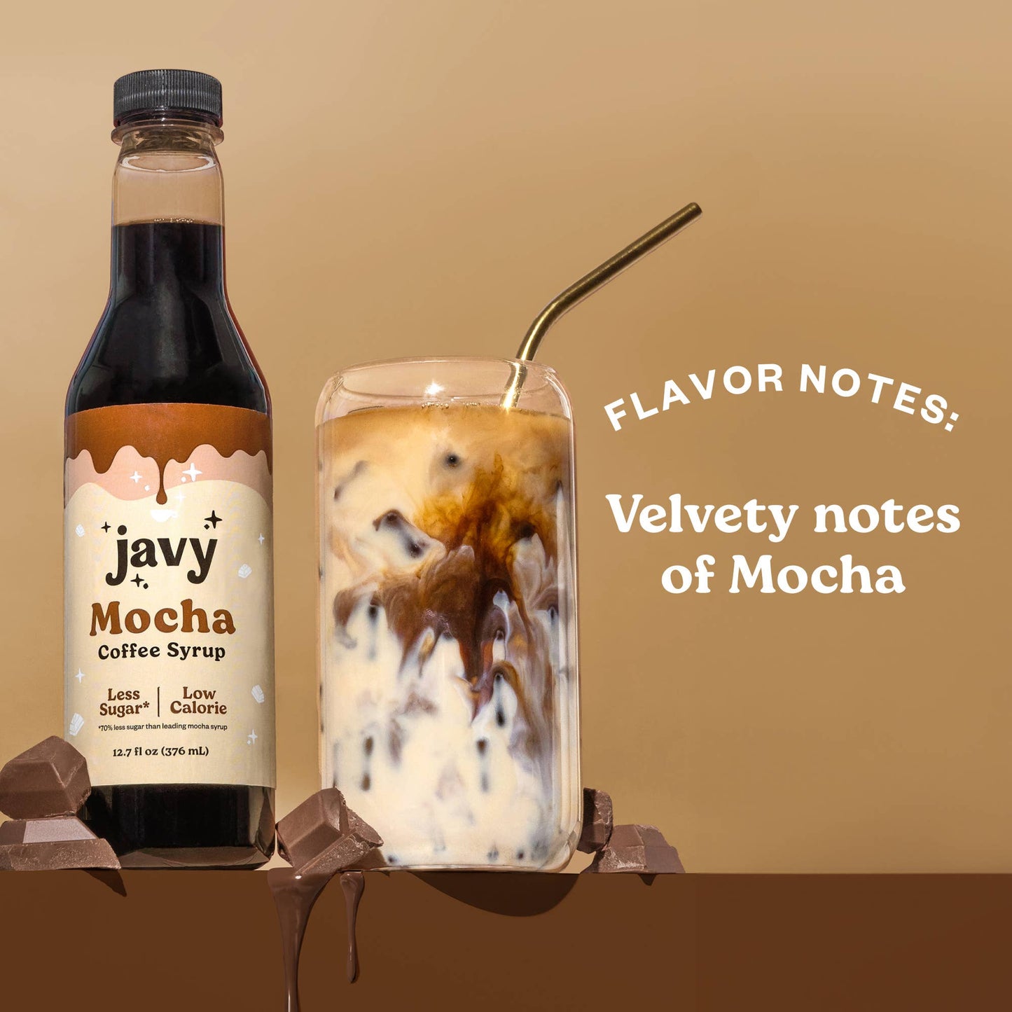 Javy Premium Mocha Coffee Syrup, Low Calorie – Low Sugar