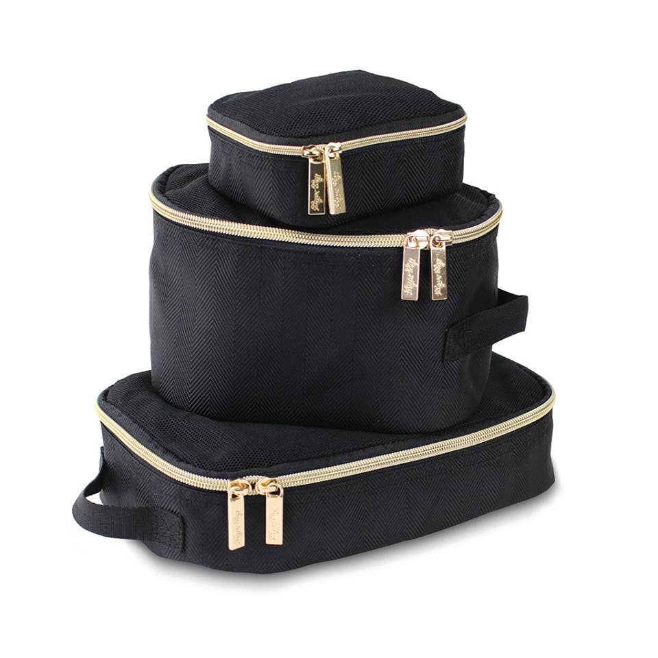 Black & Gold Pack Like a Boss Packing Cubes