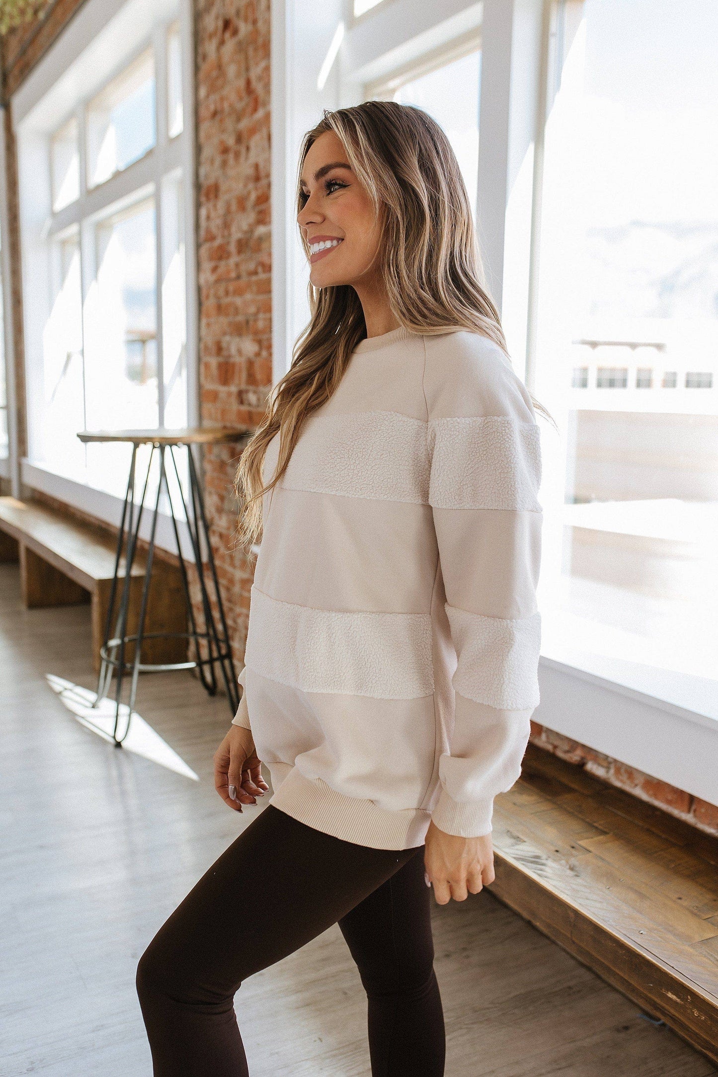 Calla Patchwork Pullover Sweatshirt | S-XL