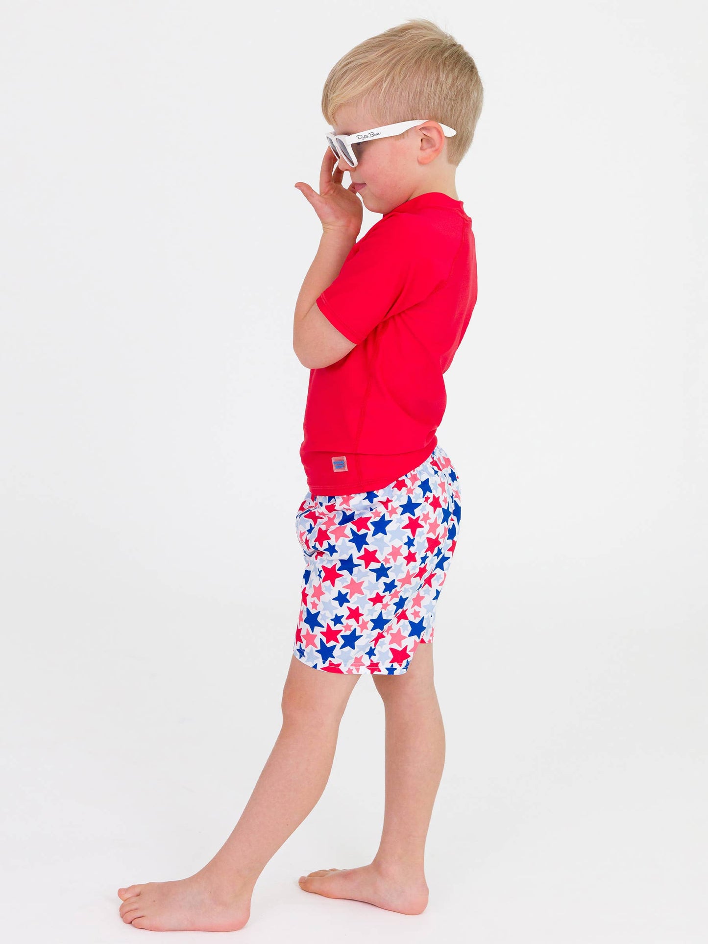 Boys Star-Spangled Swim Trunks