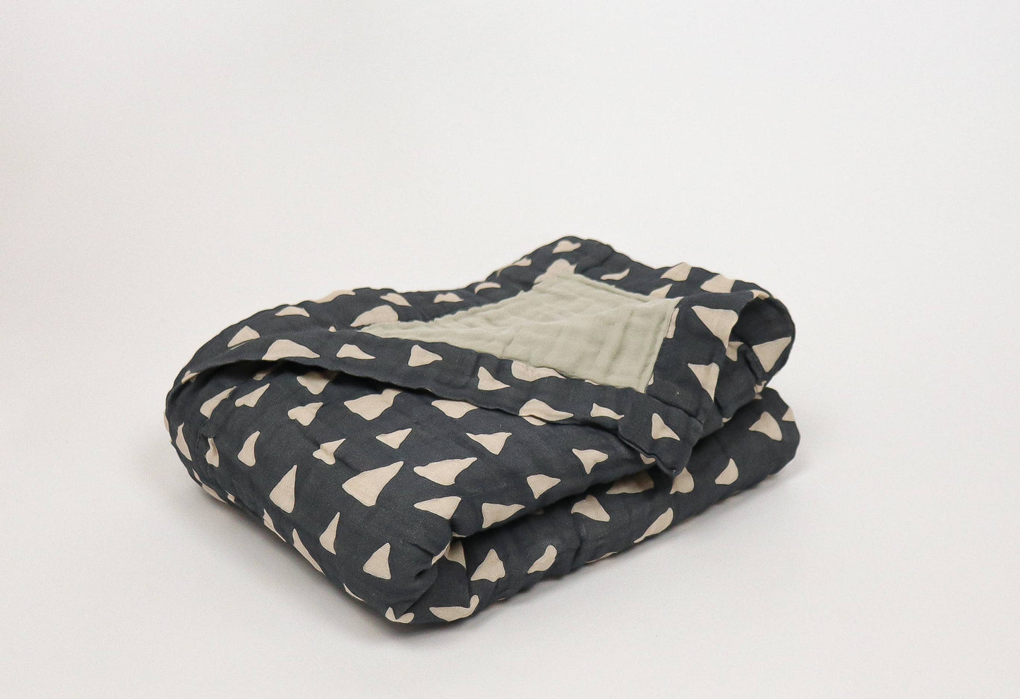 Organic Cotton Mountain High Muslin Quilt | Baby Quilt |