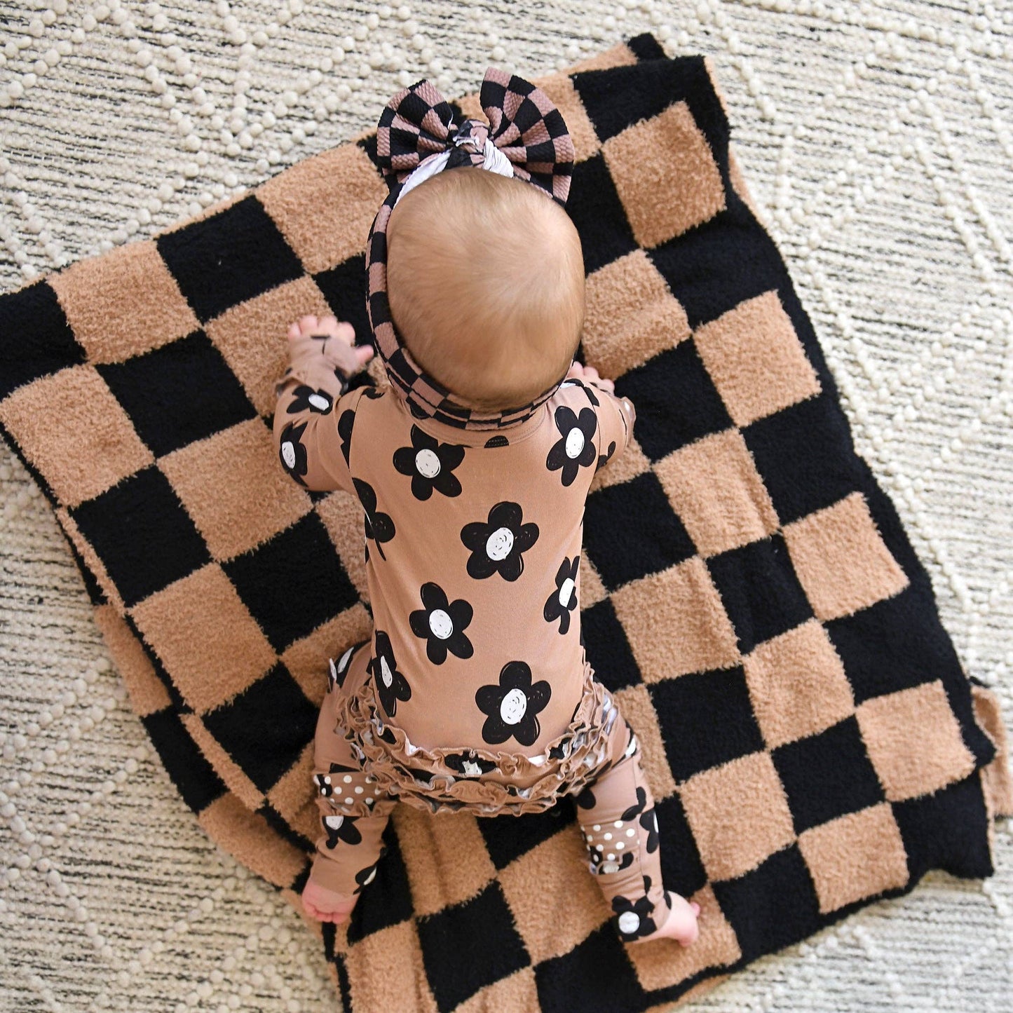 Coco RUFFLE ZIP Bamboo One Piece Flowers Baby Clothing
