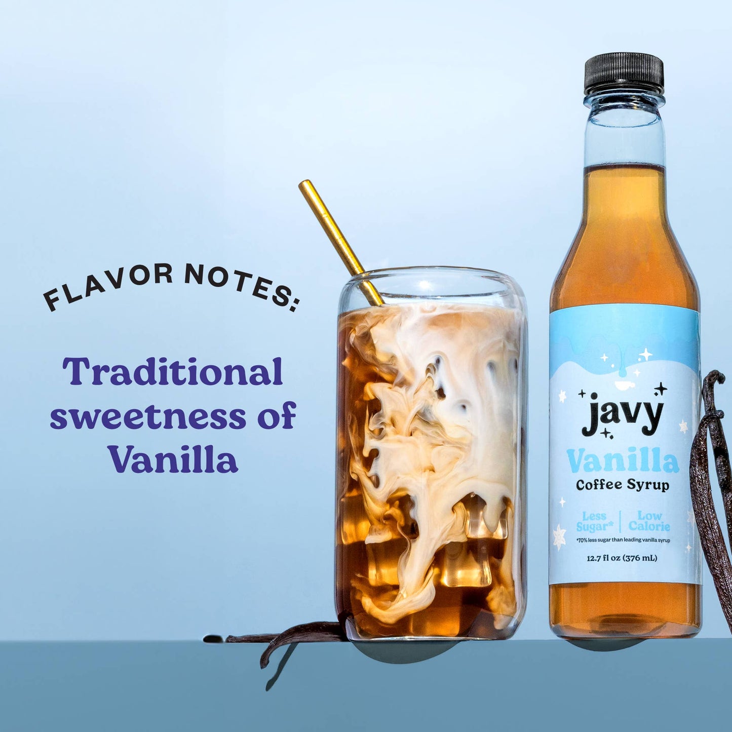 Javy Premium Vanilla Coffee Syrup, Low Calorie – Low Sugar