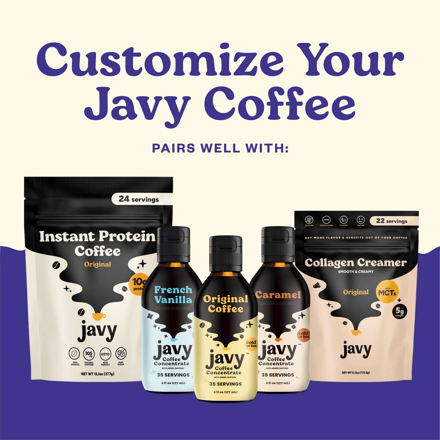 Javy Premium Caramel Coffee Syrup, Low Calorie – Low Sugar
