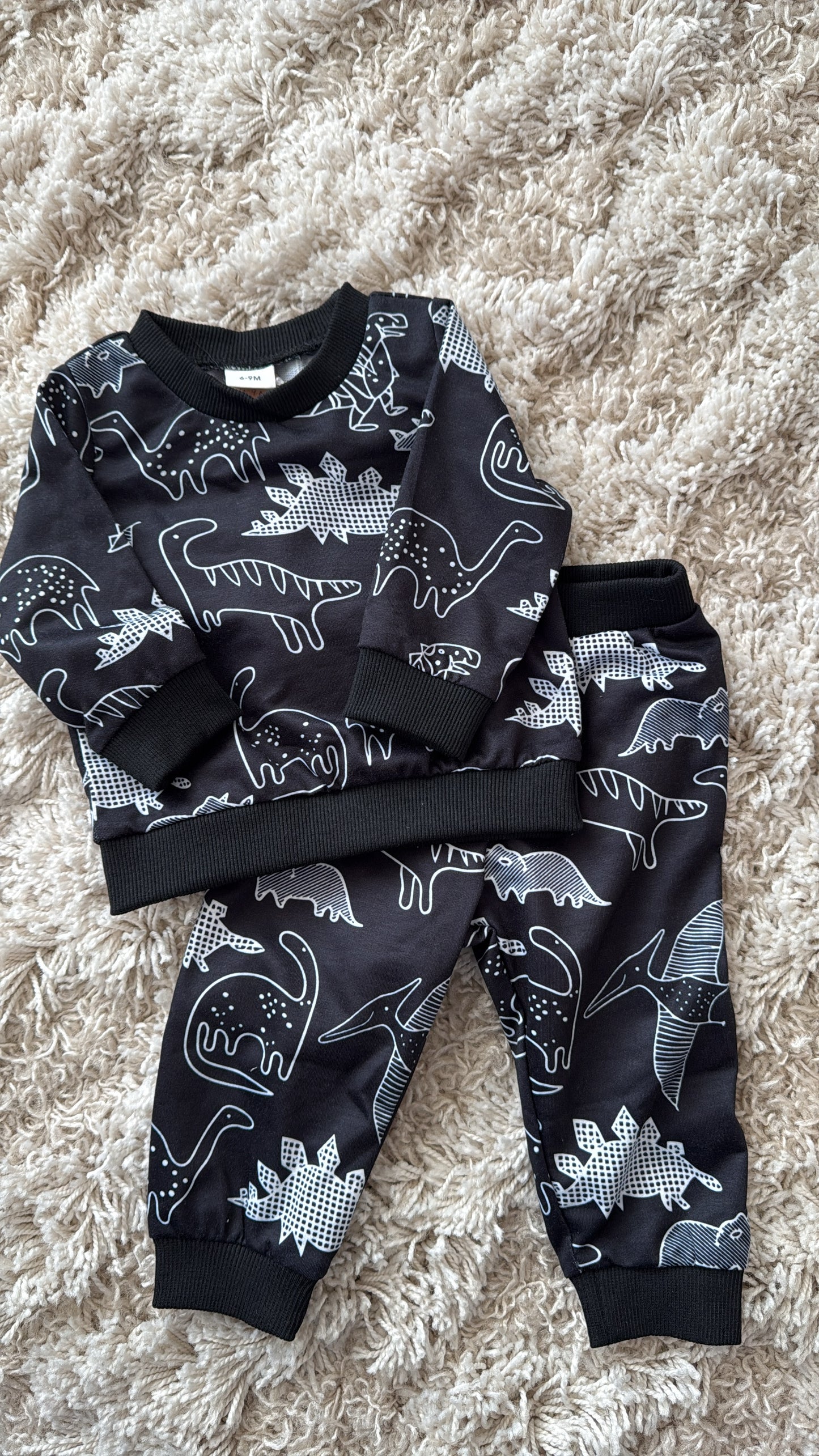 2pc Black Dino