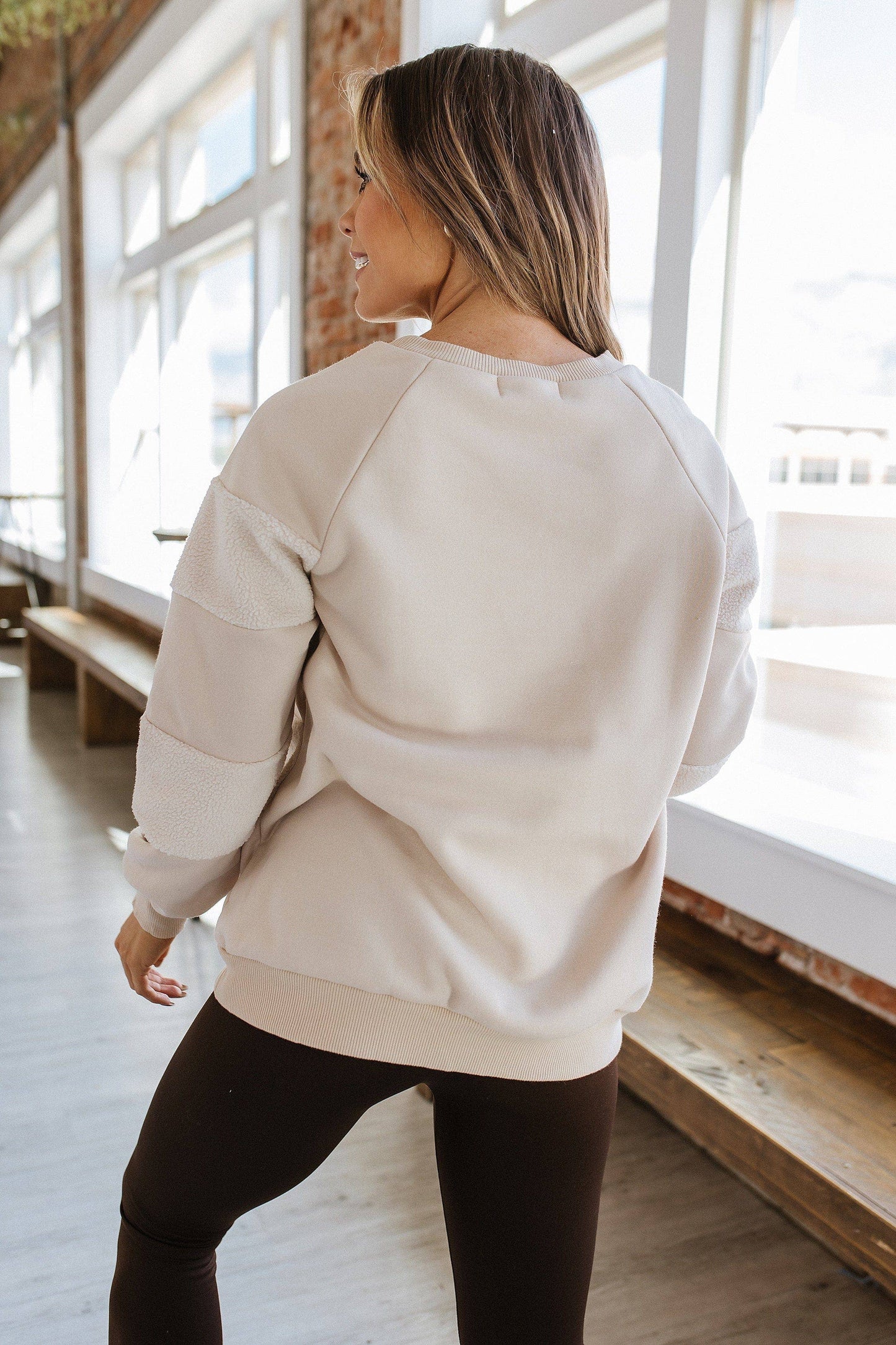 Calla Patchwork Pullover Sweatshirt | S-XL