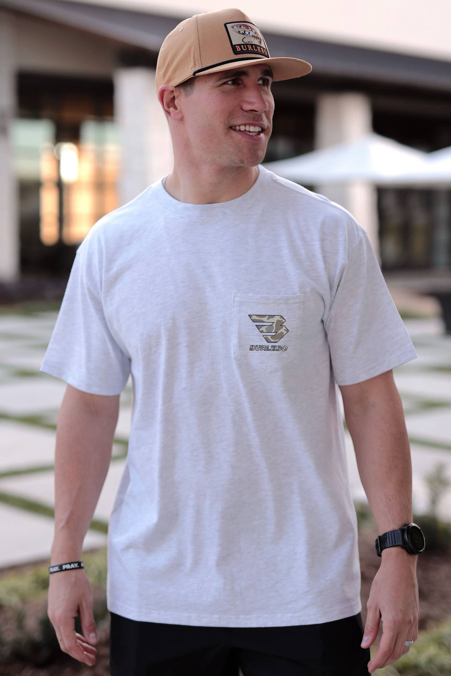 Classic Deer Camo Sig Logo - Ash Grey