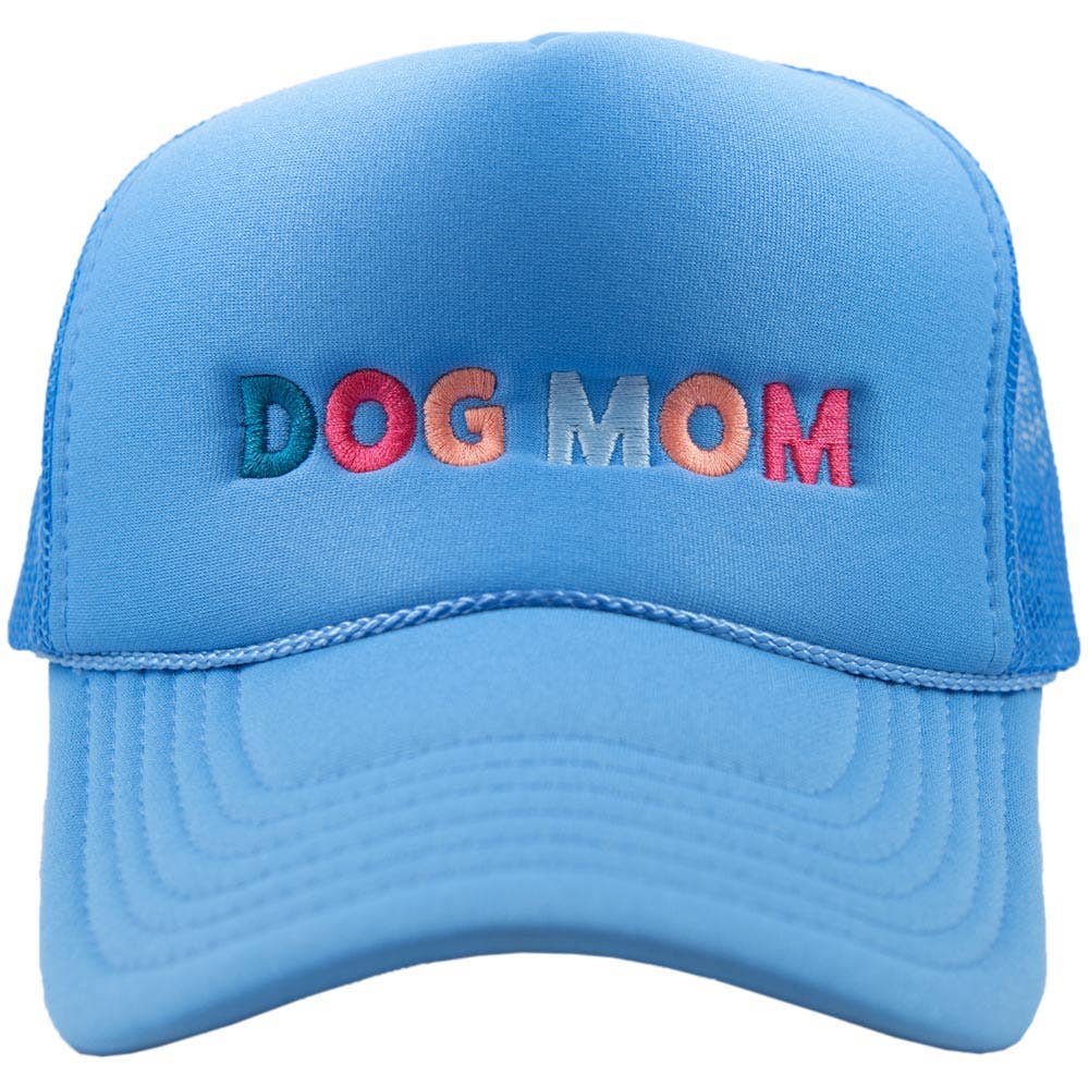 Dog Mom Multicolored Women's Foam Trucker Hat
