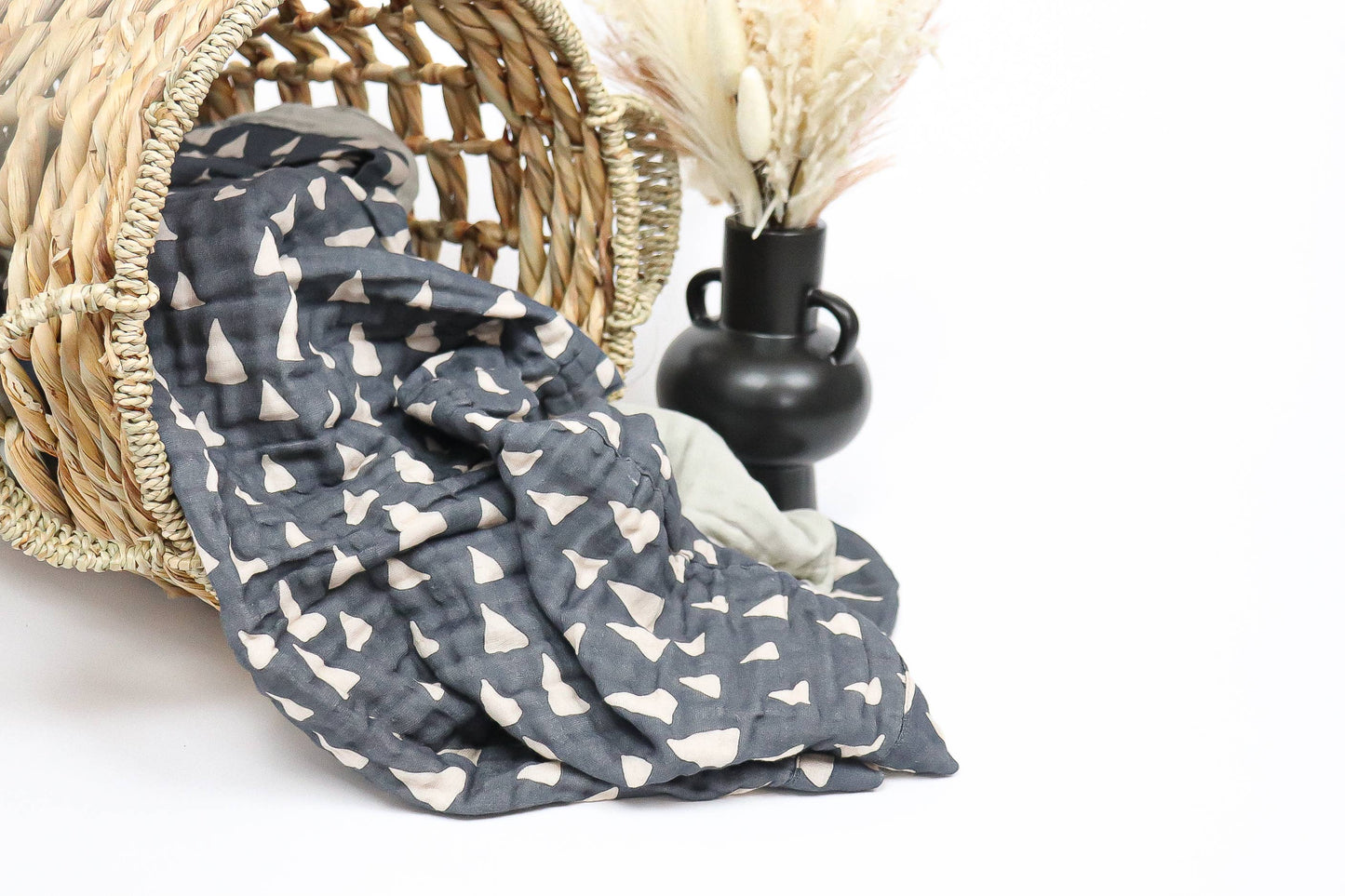 Organic Cotton Mountain High Muslin Quilt | Baby Quilt |