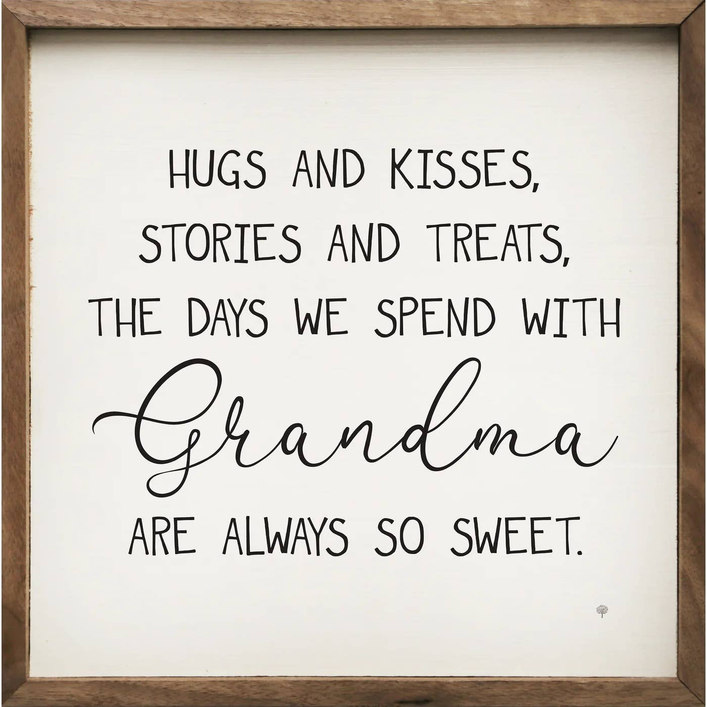 Hugs And Kisses Grandma White