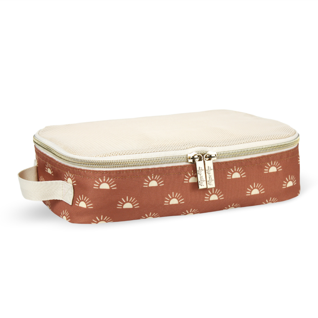 Pack Like a Boss Terracotta Sun Diaper Bag Packing Cubes