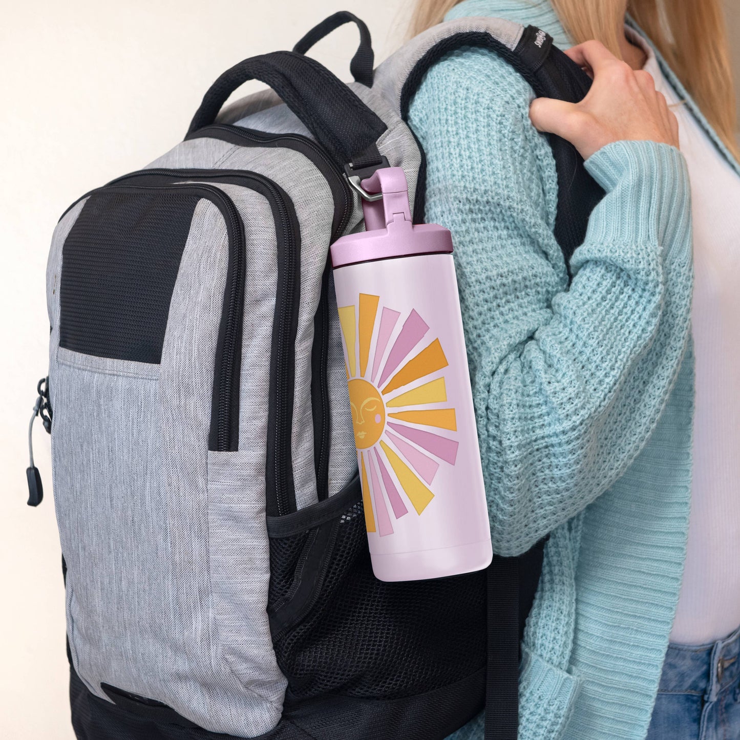 Shine Together Snap-Hook Water Bottle