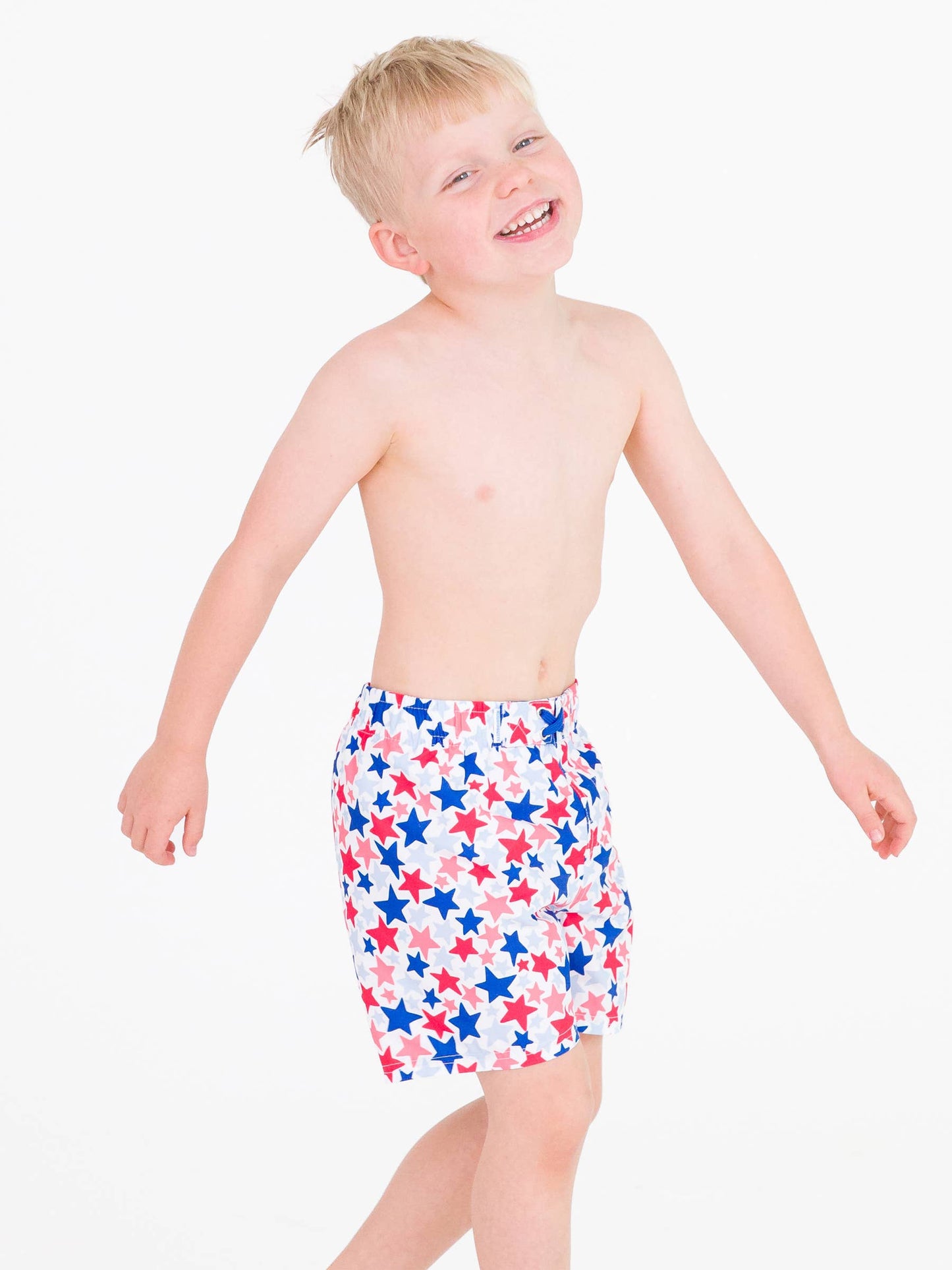 Boys Star-Spangled Swim Trunks