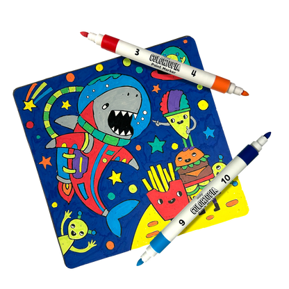 Colortopia: Paint Marker By Number Kit - Epic Adventures (8