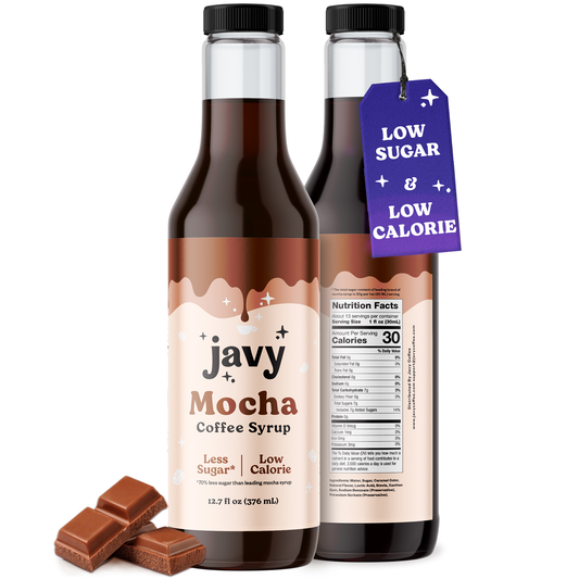 Javy Premium Mocha Coffee Syrup, Low Calorie – Low Sugar