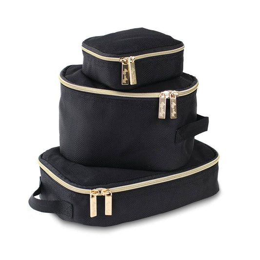 Black & Gold Pack Like a Boss Packing Cubes