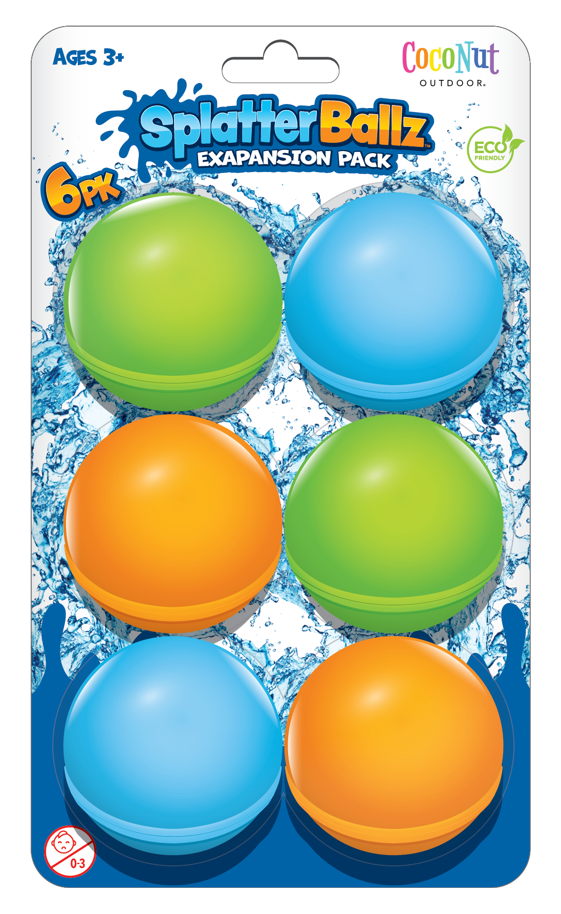 SplatterBallz Reusable Water Balloon 6pc Expansion Pack