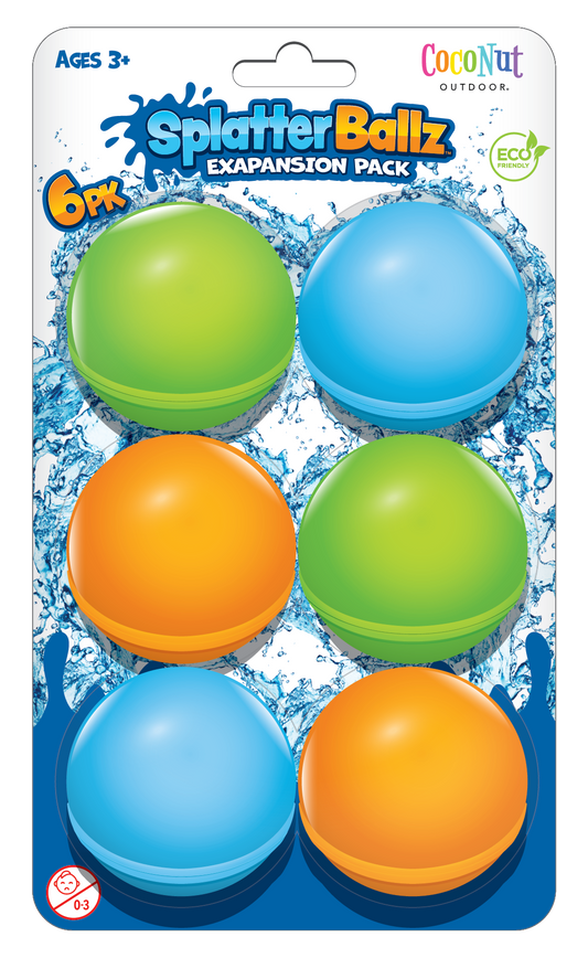 SplatterBallz Reusable Water Balloon 6pc Expansion Pack