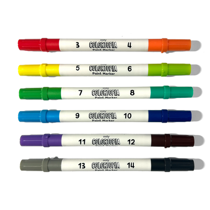 Colortopia: Paint Marker By Number Kit - Epic Adventures (8