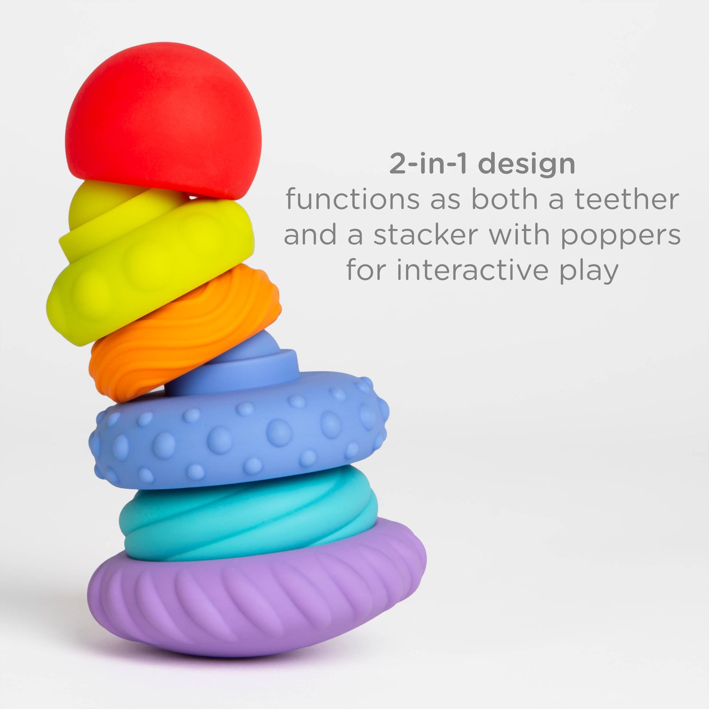 Silicone Teether Tower Toy
