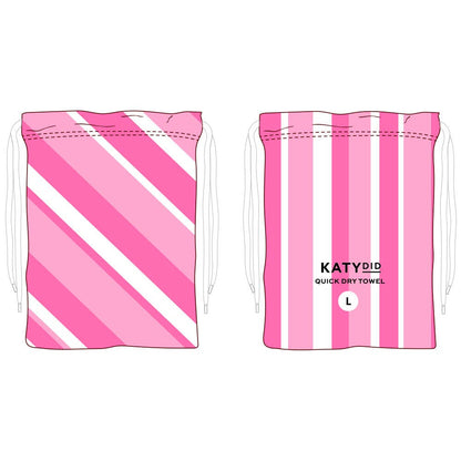 Pink Striped Beach Quick Dry Towel