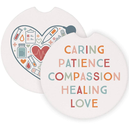 Caring Patience Nursing - Car Coasters