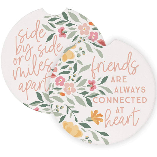 Side By Side Friends - Car Coasters