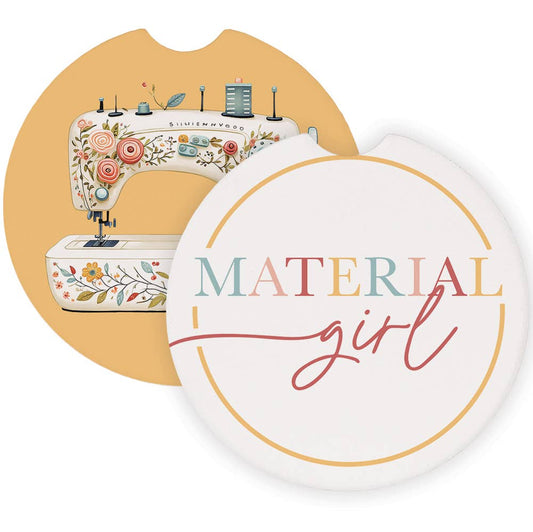 Material Girl - Car Coasters