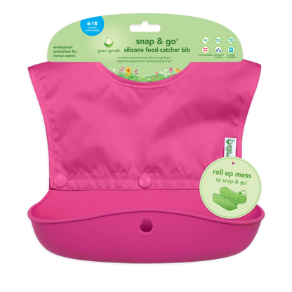 Snap & Go Silicone Food-catcher Bib