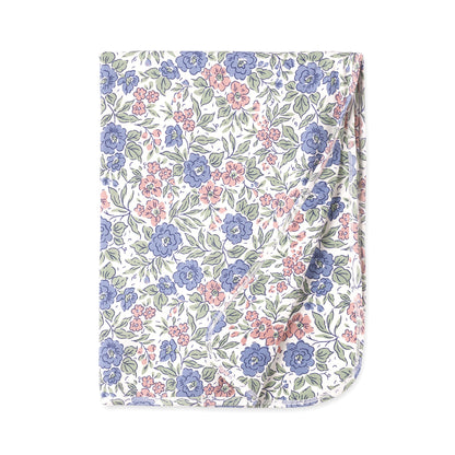 Vintage Floral Bamboo Stroller Blanket - Ultra Soft