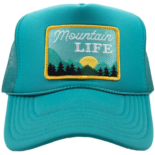 Mountain Life Patch Cute Foam Trucker Hat