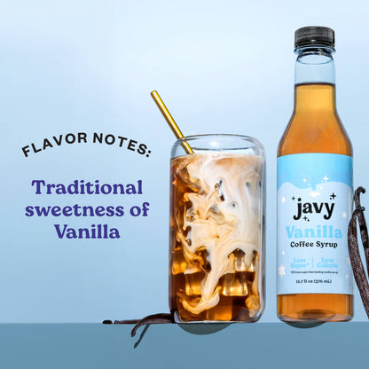 Javy Premium Vanilla Coffee Syrup, Low Calorie – Low Sugar