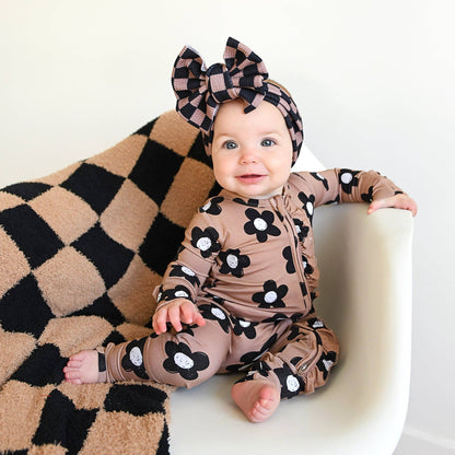 Coco RUFFLE ZIP Bamboo One Piece Flowers Baby Clothing