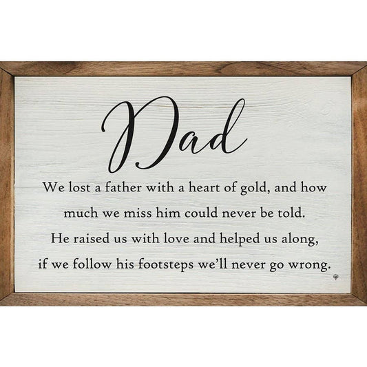 Memorial For Dad Whitewash