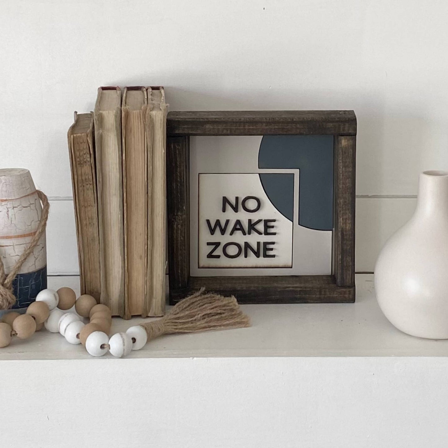 3D Wood Art -No Wake Zone