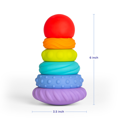 Silicone Teether Tower Toy