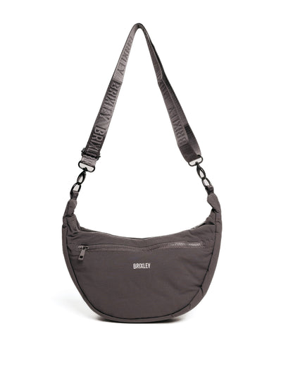 Gray Crescent Bag