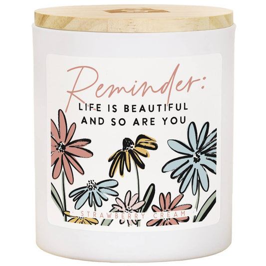 Reminder Life Beautiful - Candles
