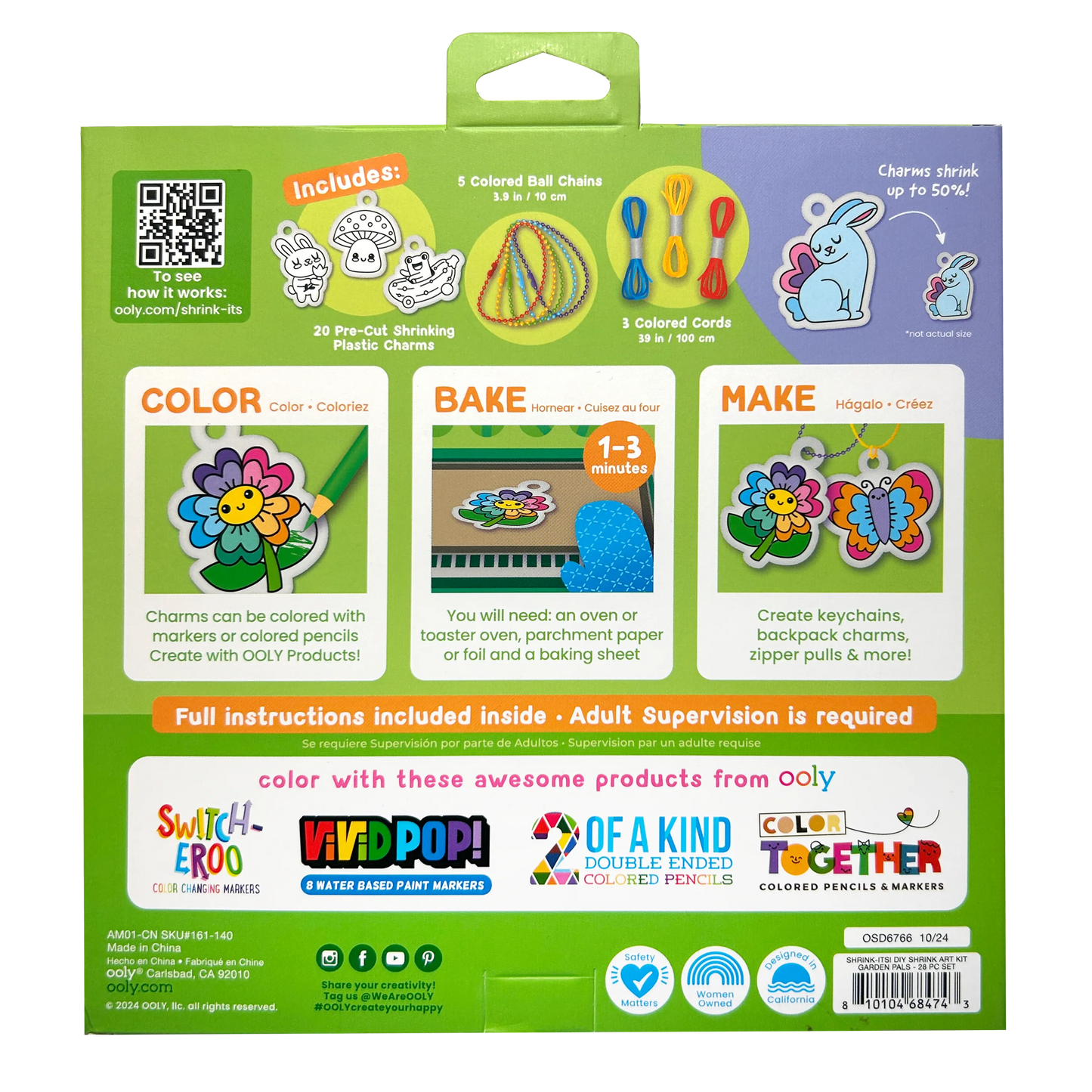 Shrink-Its!: D.I.Y. Shrink Art Kit - Garden Pals (28 PC Set)