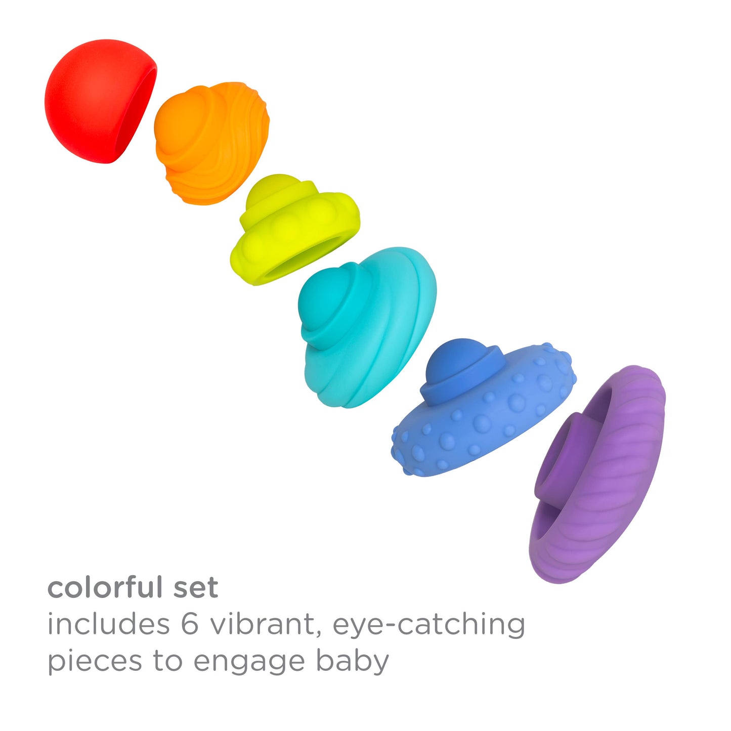 Silicone Teether Tower Toy