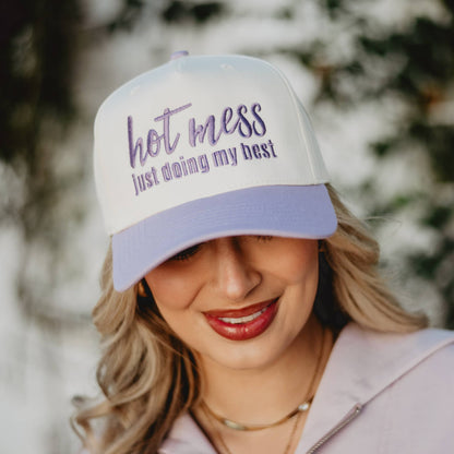 Hot Mess Just Doing My Two-Toned Vintage Hat