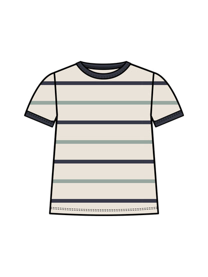 Aldo Stripe / Navy + Jade
