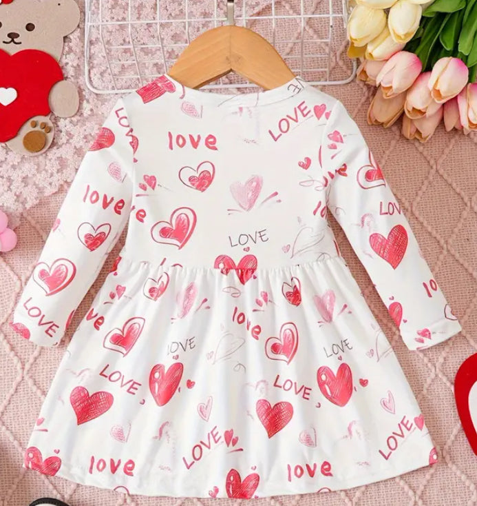 White Valentines Day Dress