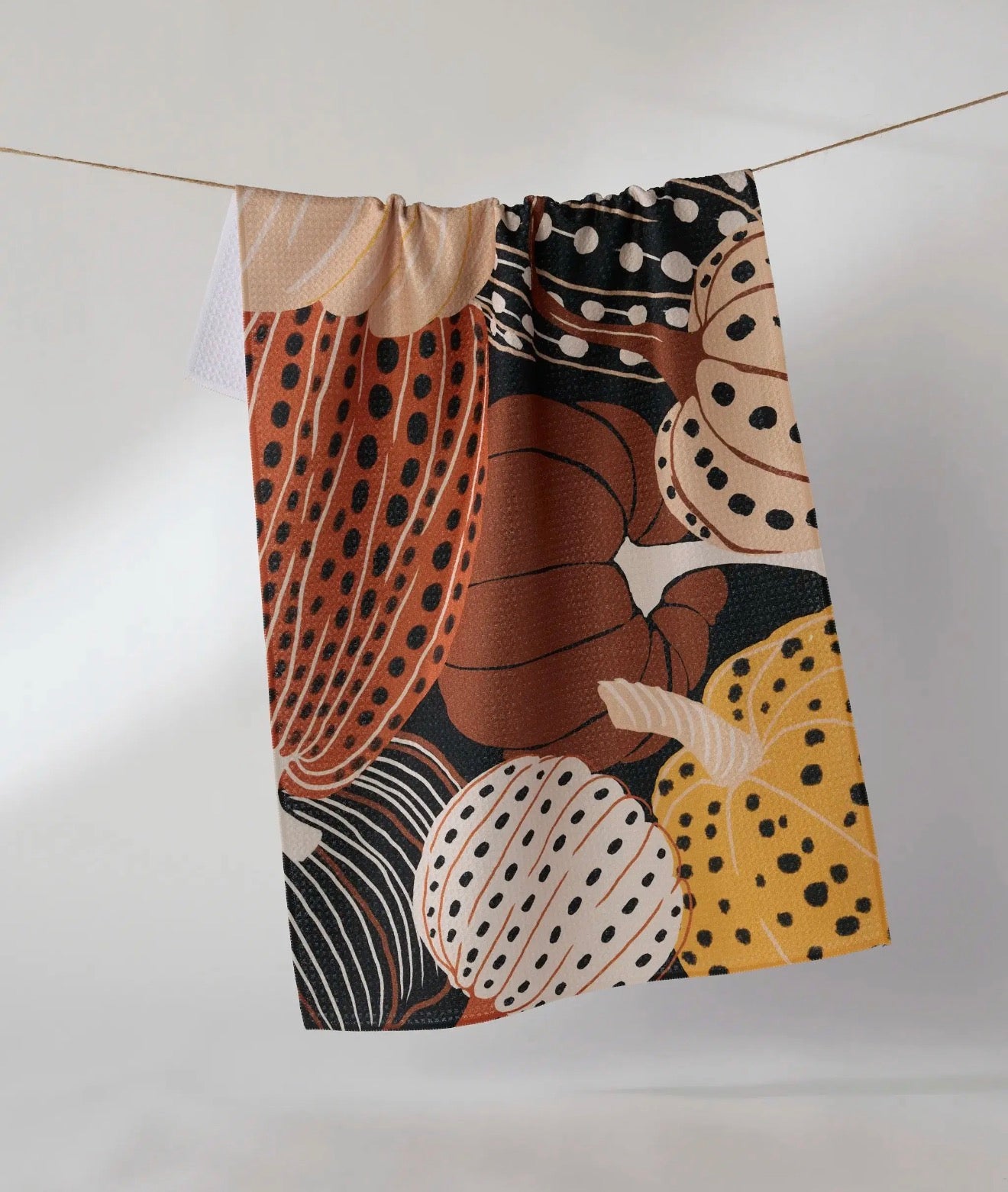 Painted Patch Geometry TeaTowel