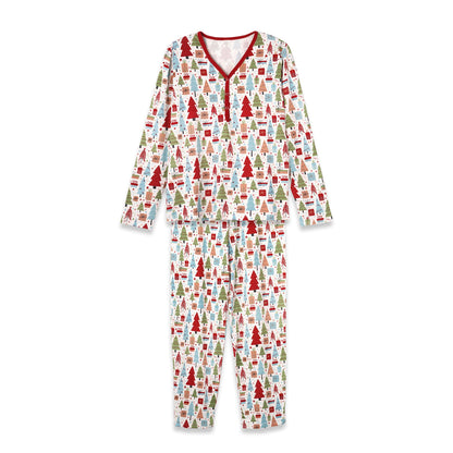 Christmas Merry Women's Bamboo Pajama Set - Family Matching