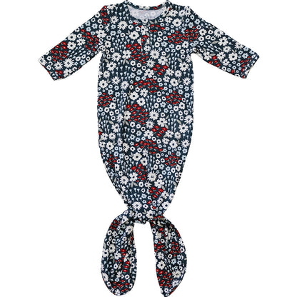 Americana Floral Bamboo Knot Gown