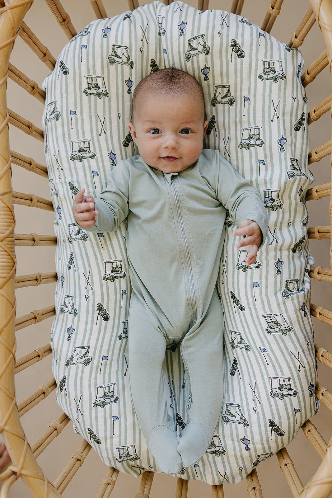 Sage Bamboo Footed Zipper