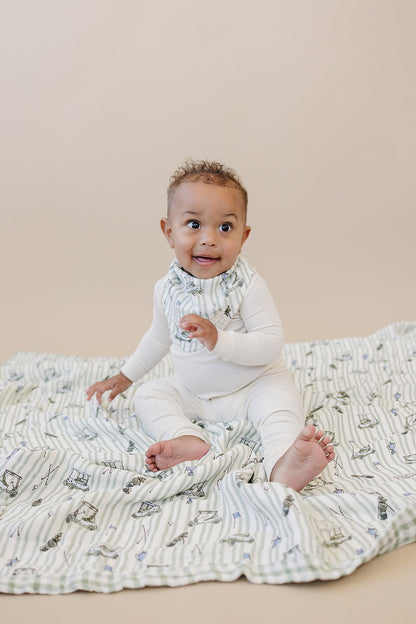 Cream Ribbed Bamboo Cozy Set