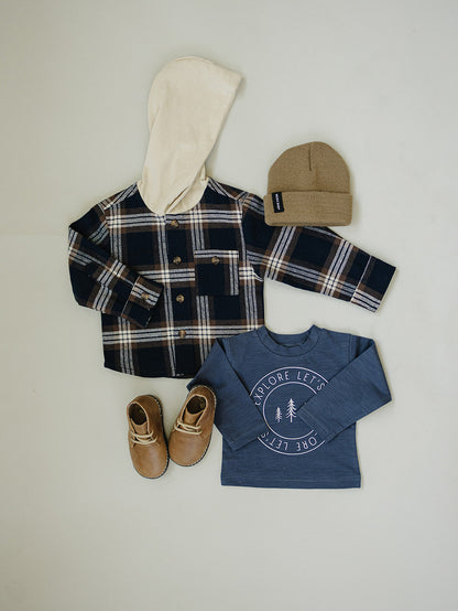 Explore Long Sleeve Cotton Tee
