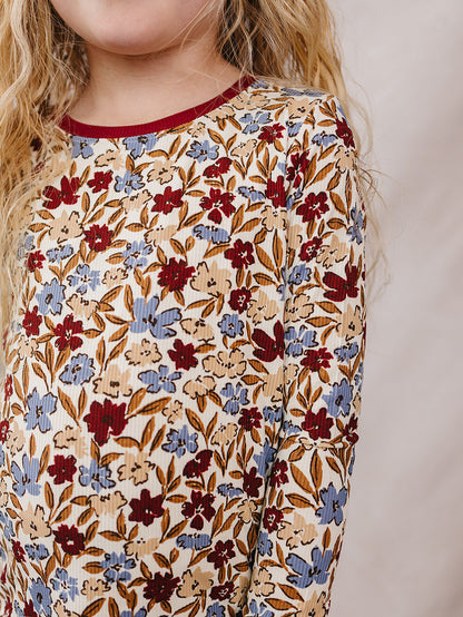 Desert Floral Ribbed Bamboo Cozy Set